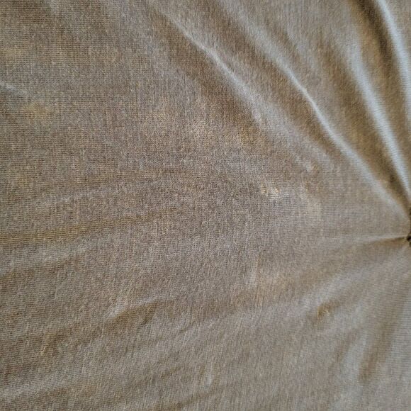 NEW POL Small Olive Tunic Top Cotton Blend Crochet Lace Eyelet Peplum Tie Neck - Picture 14 of 16